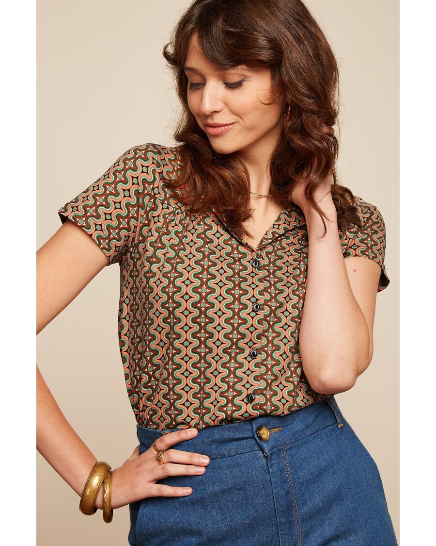 King Louie Tex Blouse Twisted