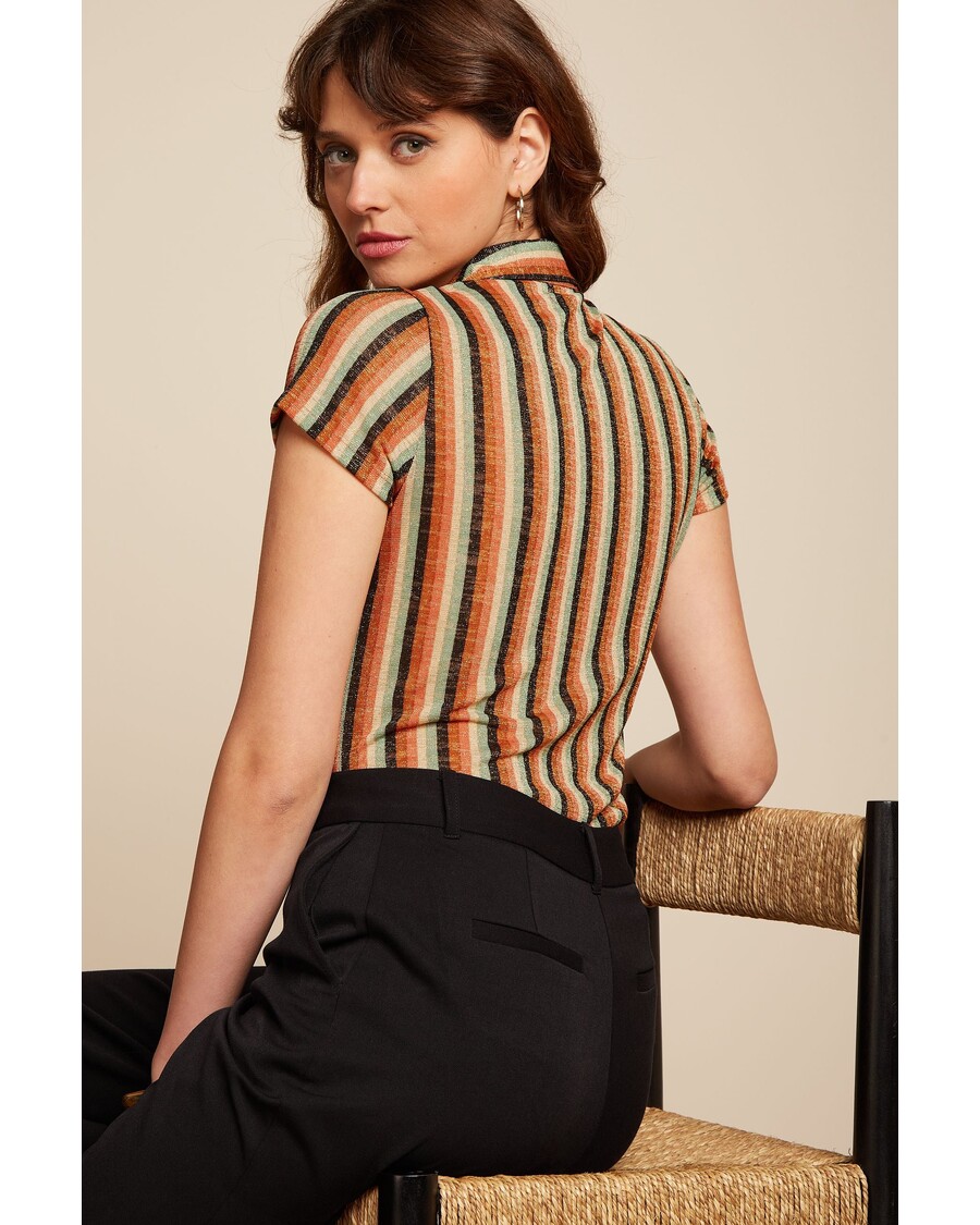 King Louie Blouse Piso Stripe