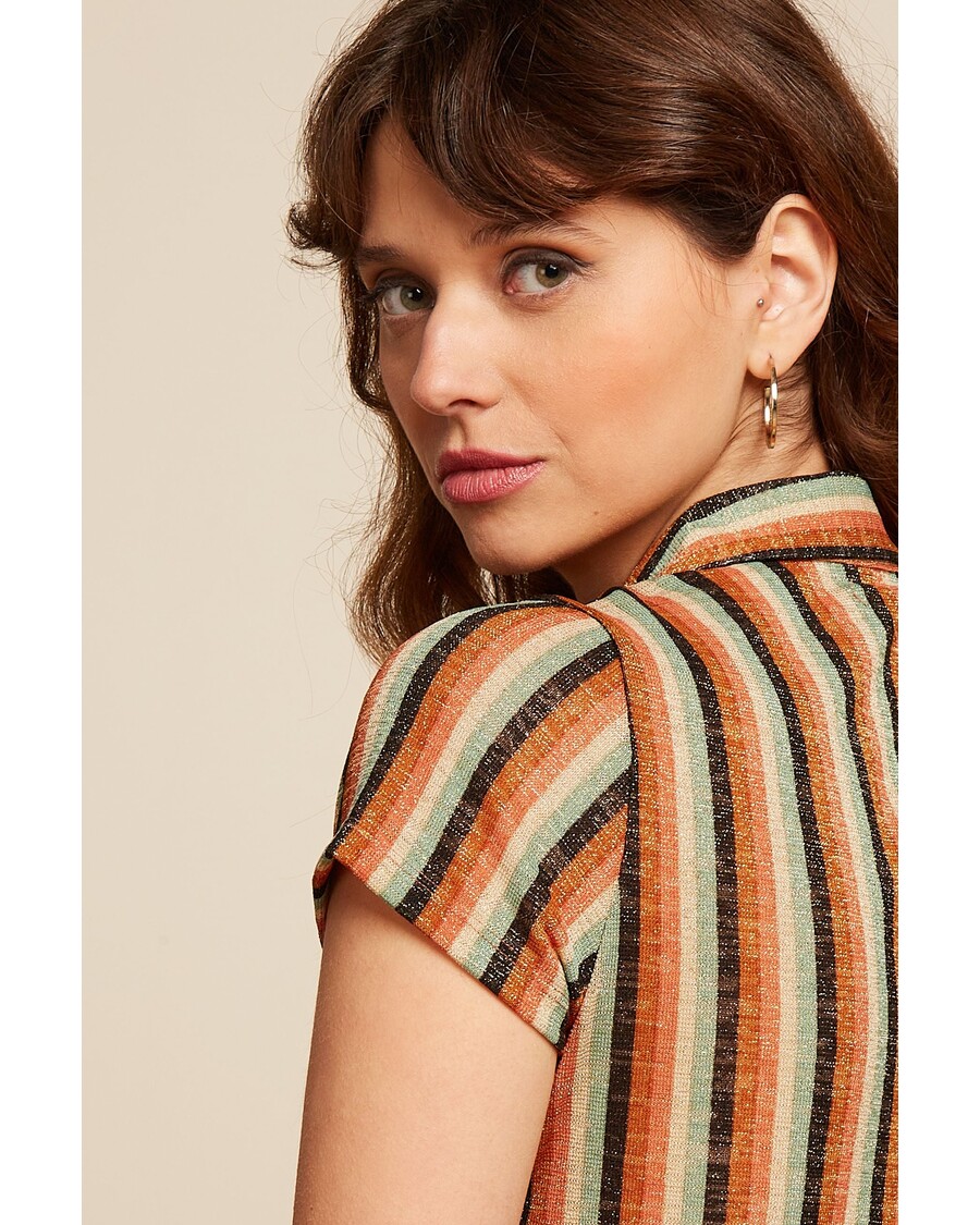 King Louie Blouse Piso Stripe