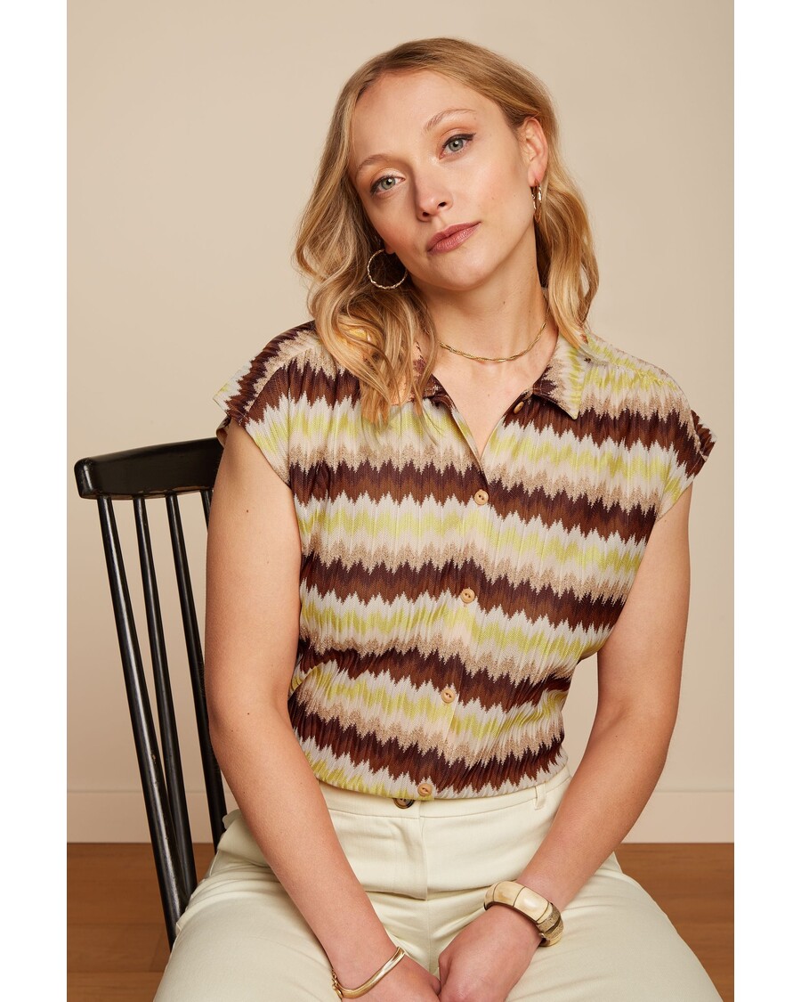 King Louie Viv Blouse Carmine