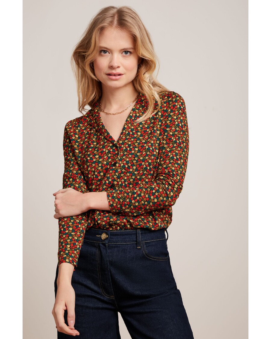 King Louie Patty Blouse Flaminga