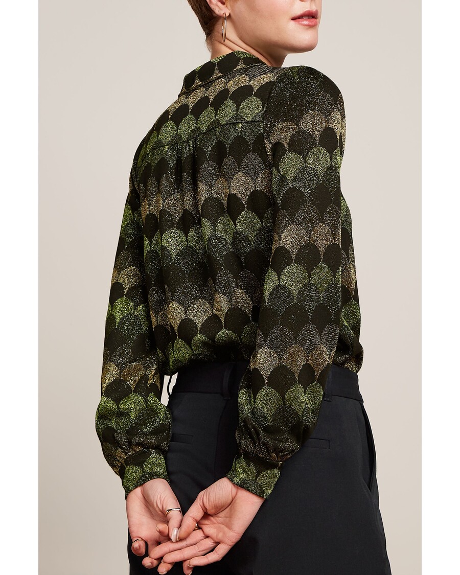 King Louie Maisie Blouse Diva Jacquard