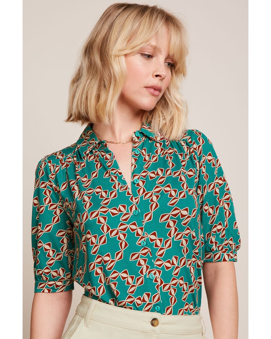 King Louie Carina Blouse Minty