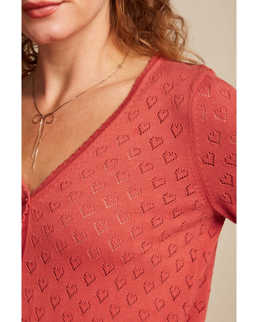 King Louie Cardi V Heart Ajour BCI