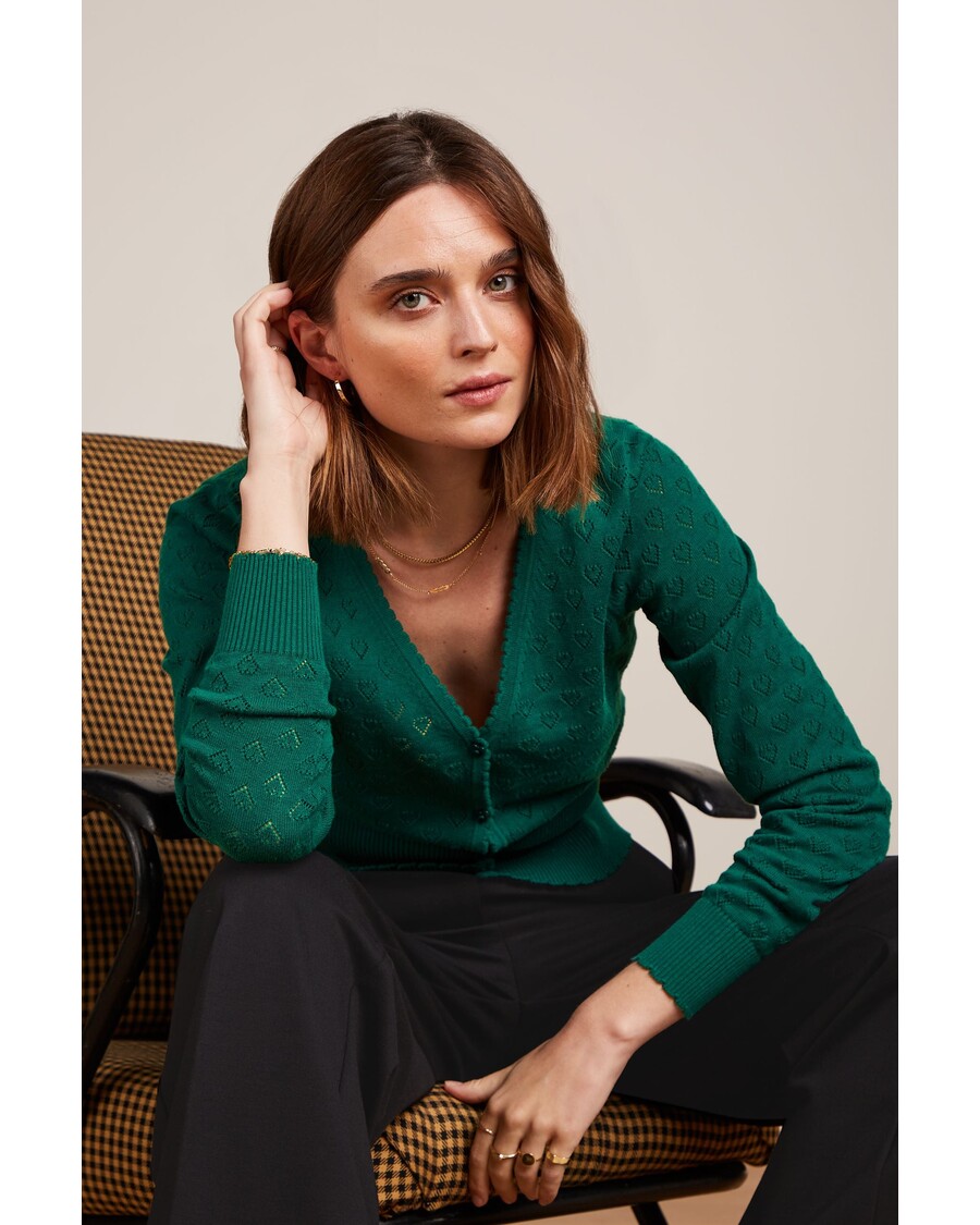 King Louie Cardi V Heart Ajour BCI