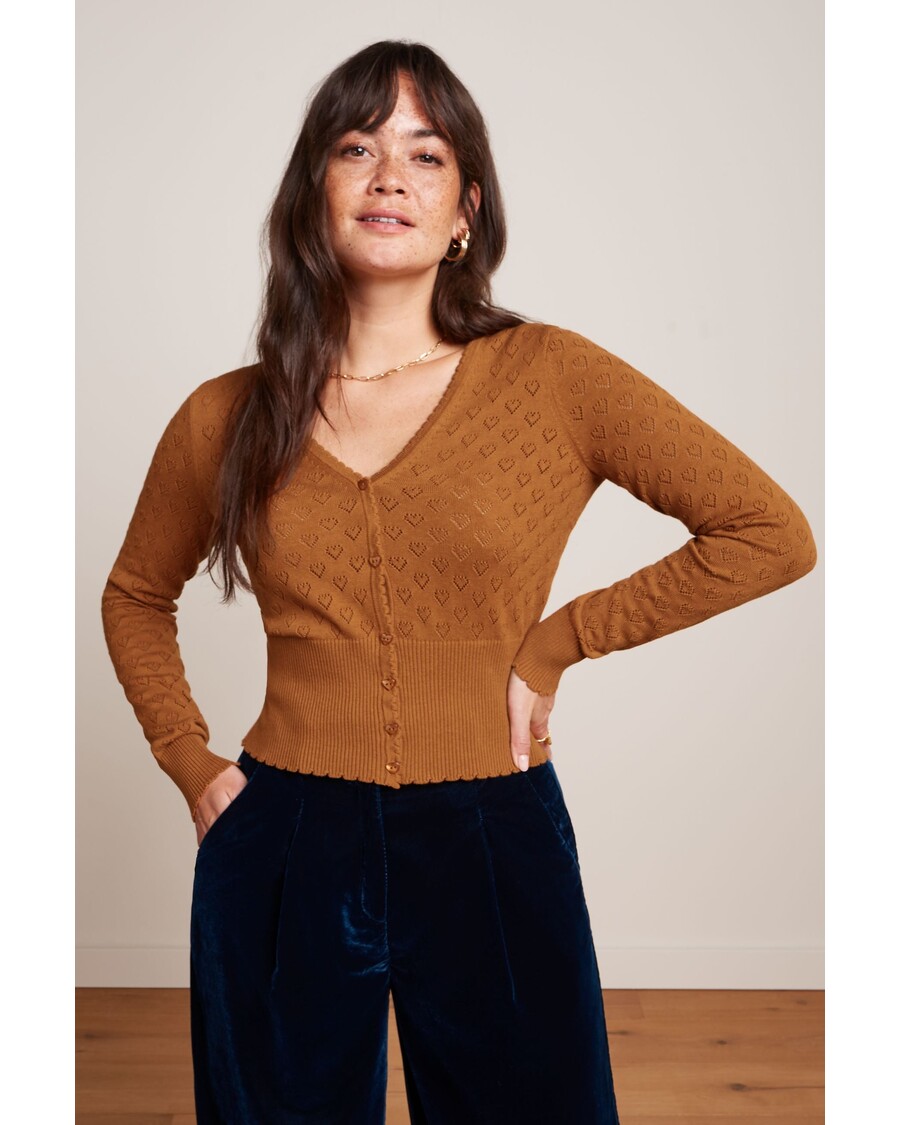 King Louie Cardi V Heart Ajour BCI