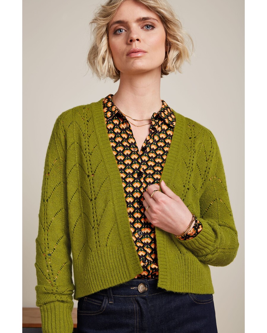 King Louie Blanca Cardi Farfalle