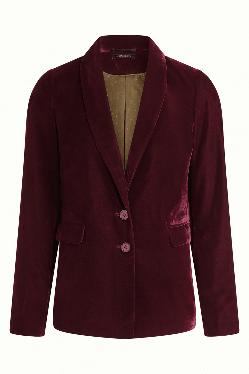 King Louie Brooke Blazer Gamine Velvet