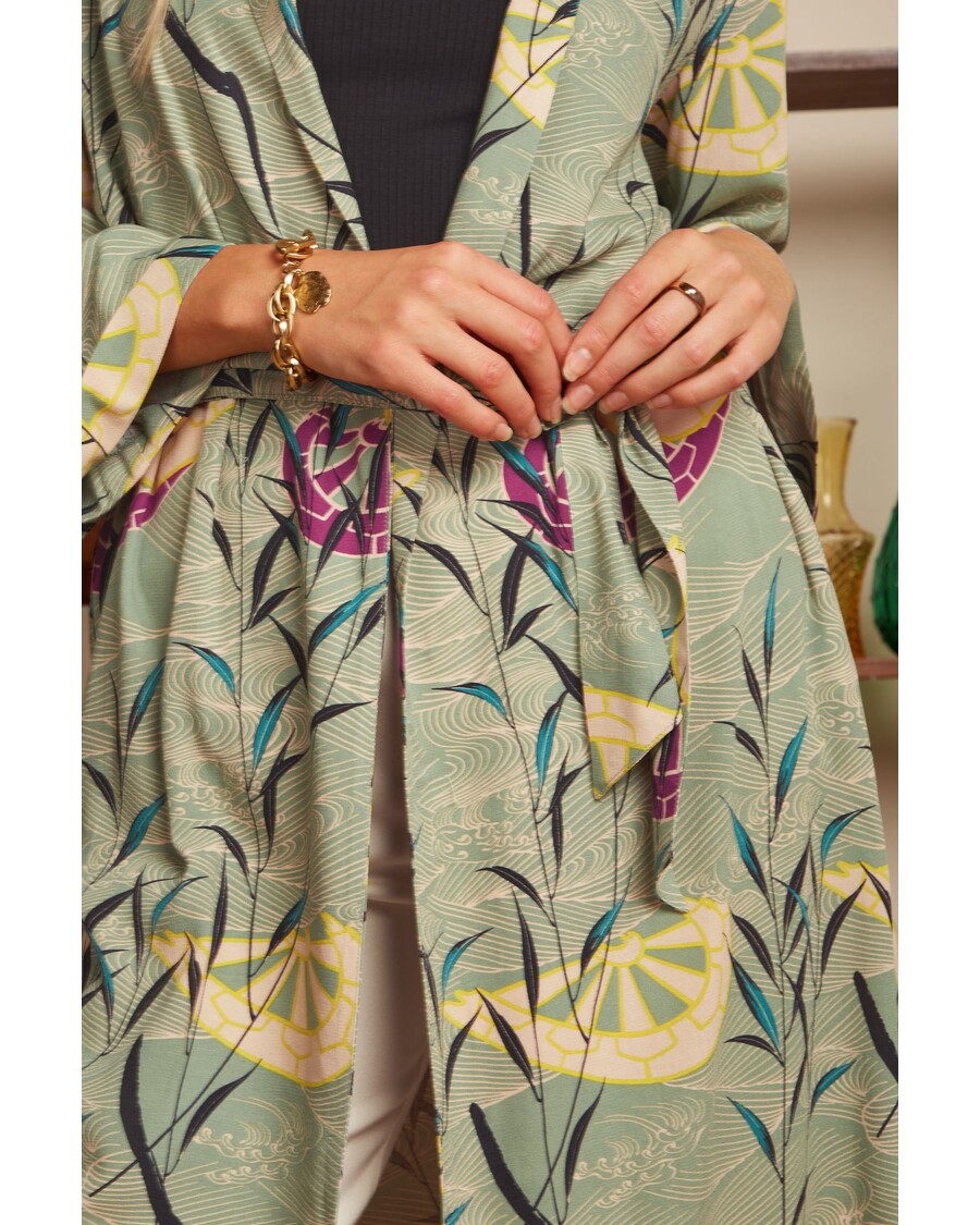 King Louie Kimono Long Blush