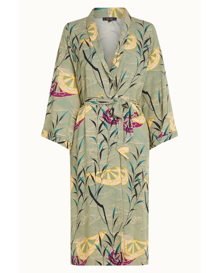 King Louie Kimono Long Blush