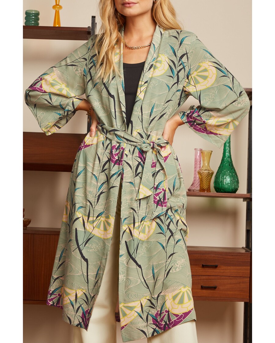 King Louie Kimono Long Blush