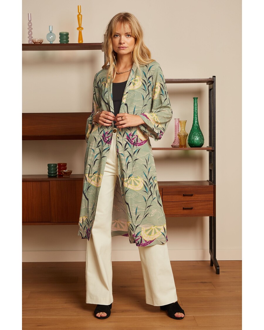 King Louie Kimono Long Blush
