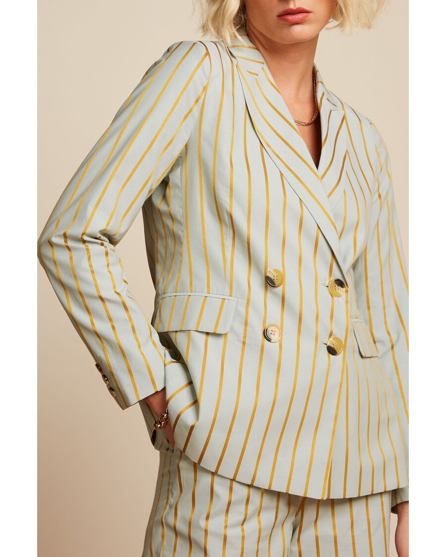 King Louie Tina Blazer Ash Stripe