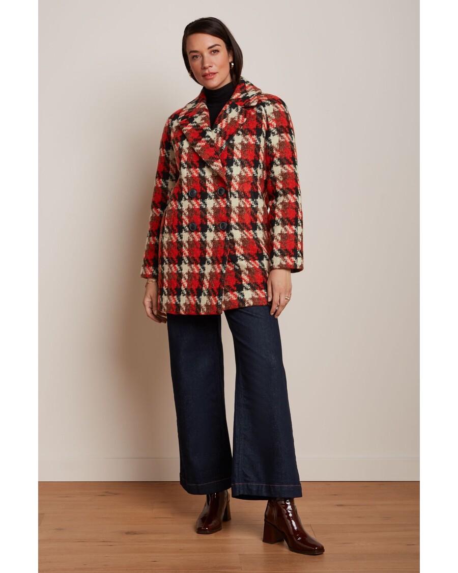 King Louie Amelie Coat Ashby Check