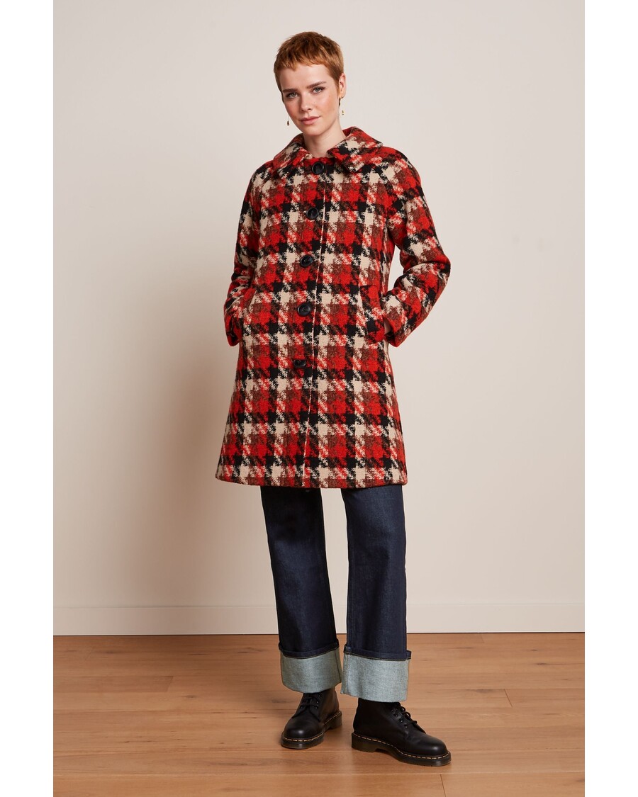 King Louie Betty Coat Ashby Check