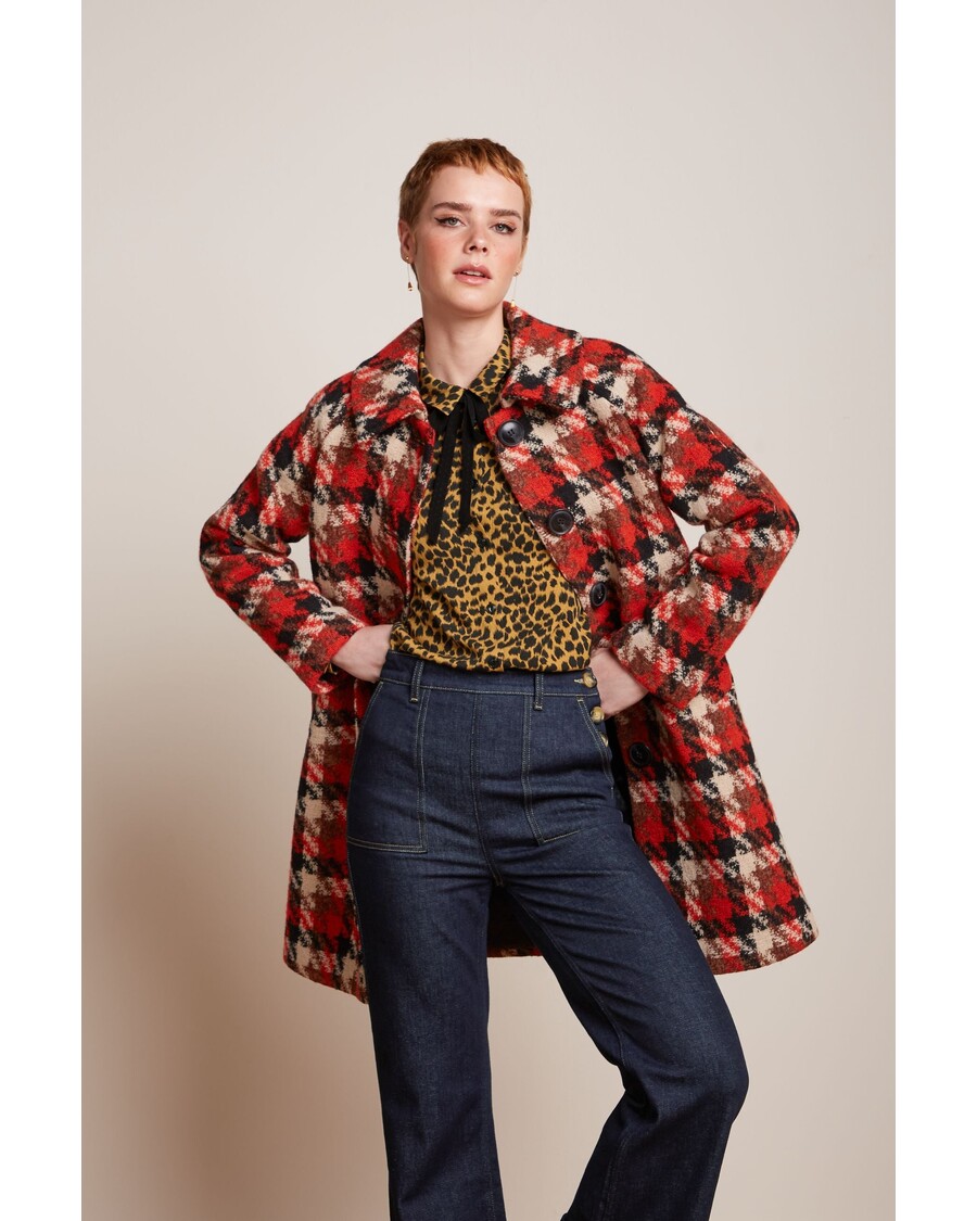 King Louie Betty Coat Ashby Check
