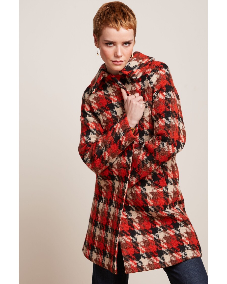 King Louie Betty Coat Ashby Check