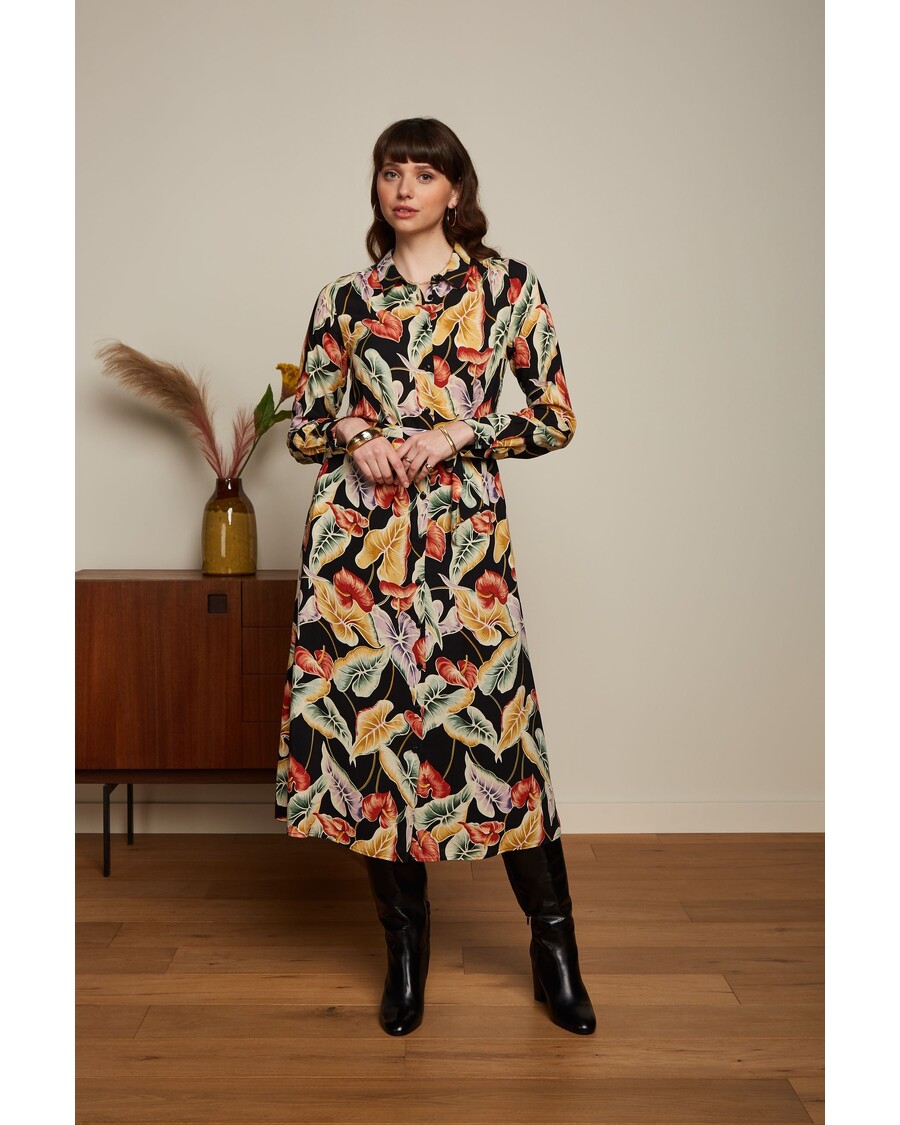 King Louie Olive Midi Dress Marmora