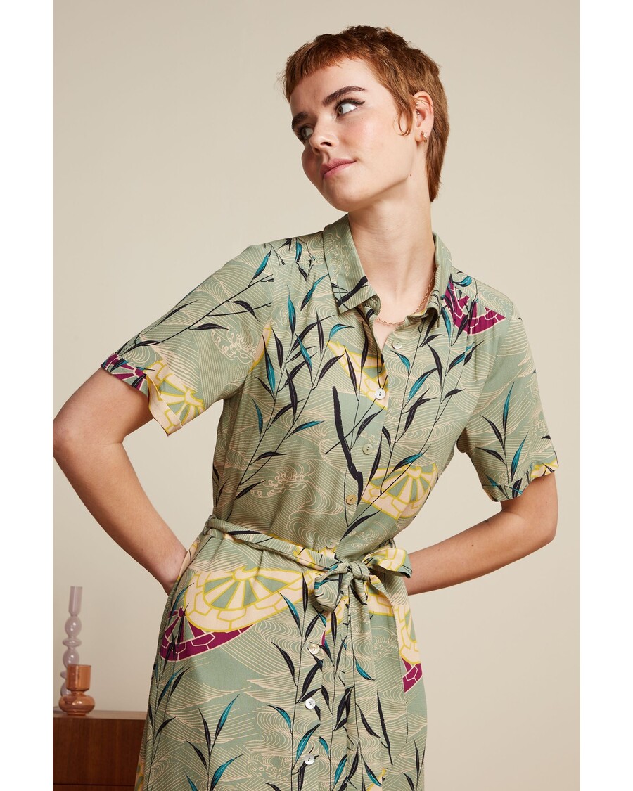 King Louie Olive Midi Dress Blush