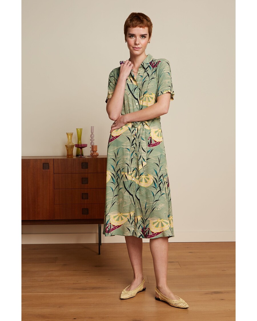 King Louie Olive Midi Dress Blush