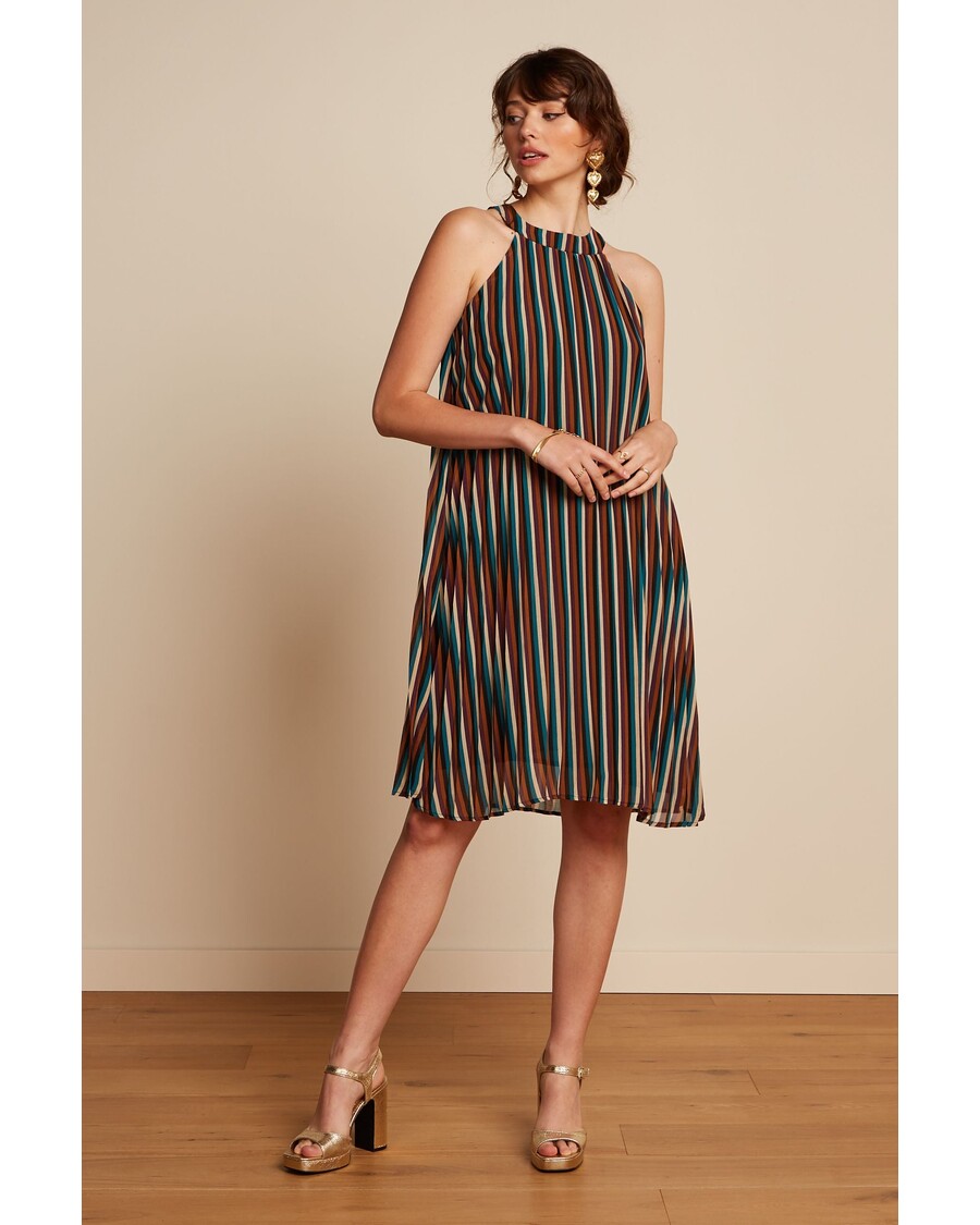 King Louie Virna Dress Piso Plisse