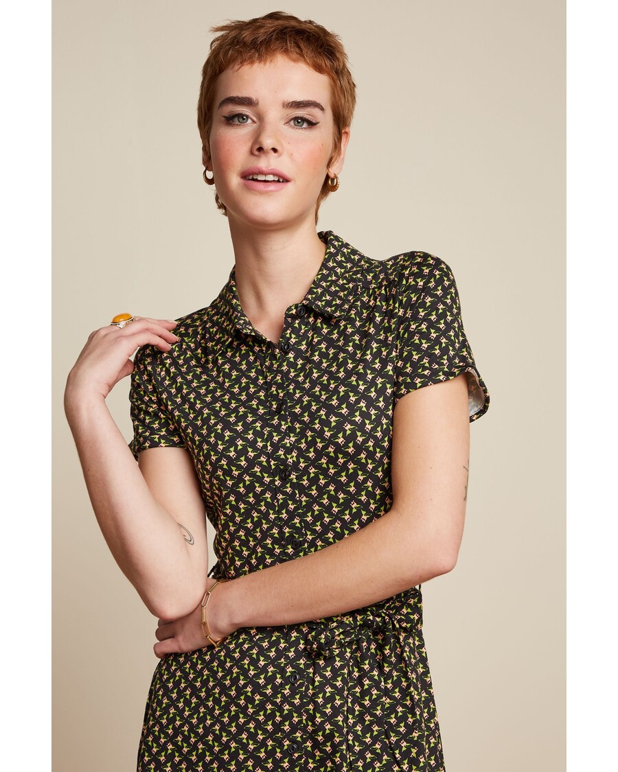 King Louie Olive Dress Minerva