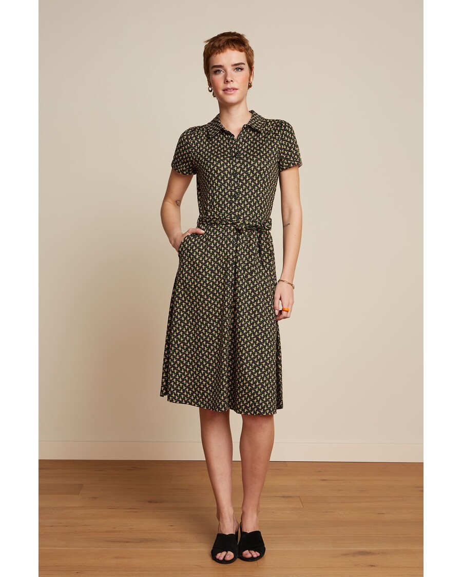 King Louie Olive Dress Minerva