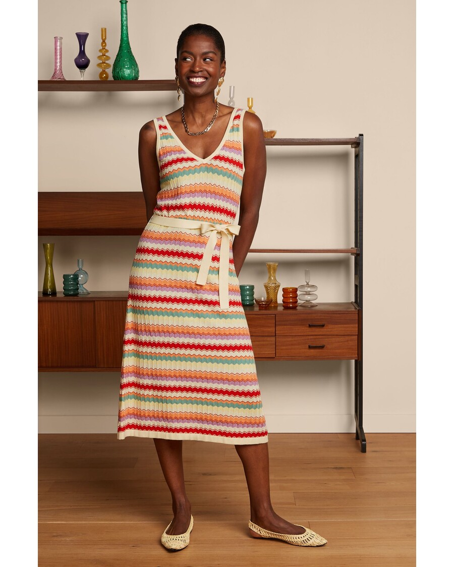 King Louie Deep V Knit Dress Hadley