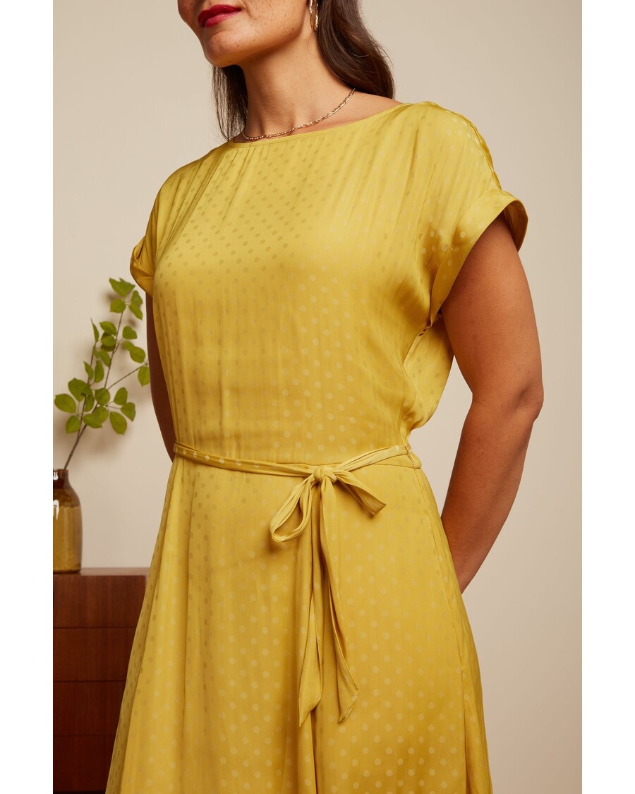 King Louie Betty Loose Fit Dress Bisque