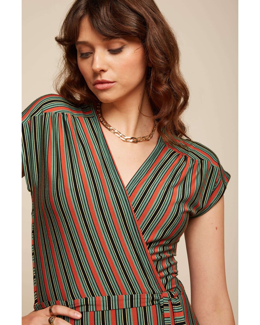 King Louie Abigail Dress Castillo Stripe