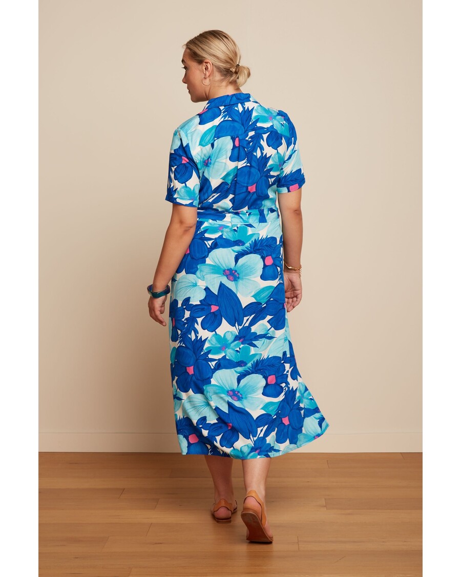 King Louie Olive Midi Dress Seychelles