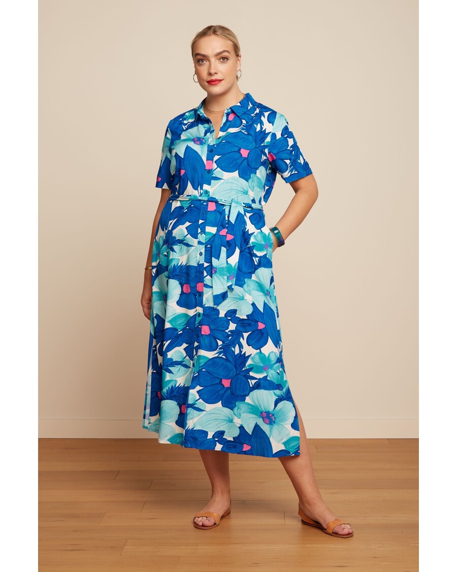 King Louie Olive Midi Dress Seychelles