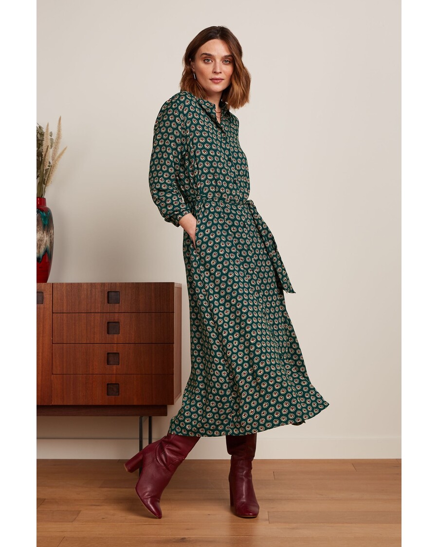 King Louie Olive Midi Dress Elliot