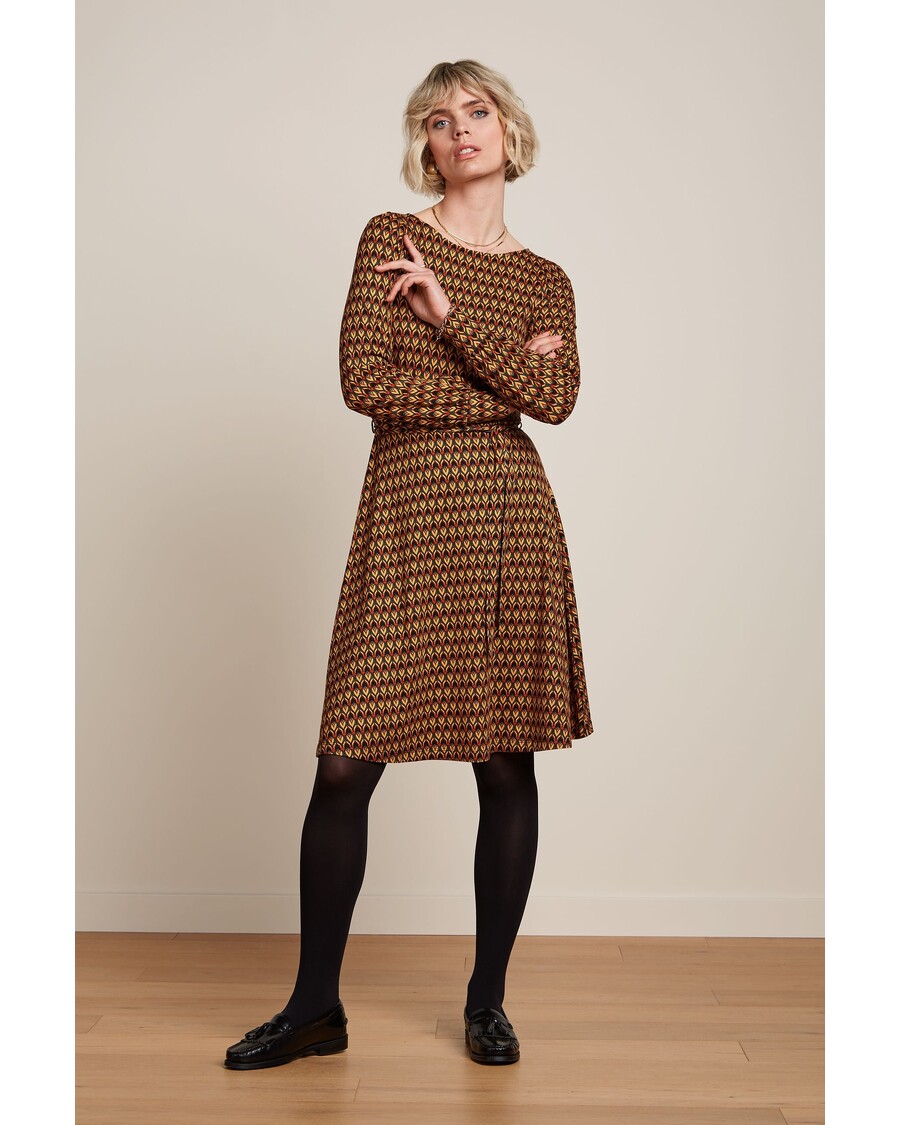 King Louie Betty Bellsleeve Dress Dandy