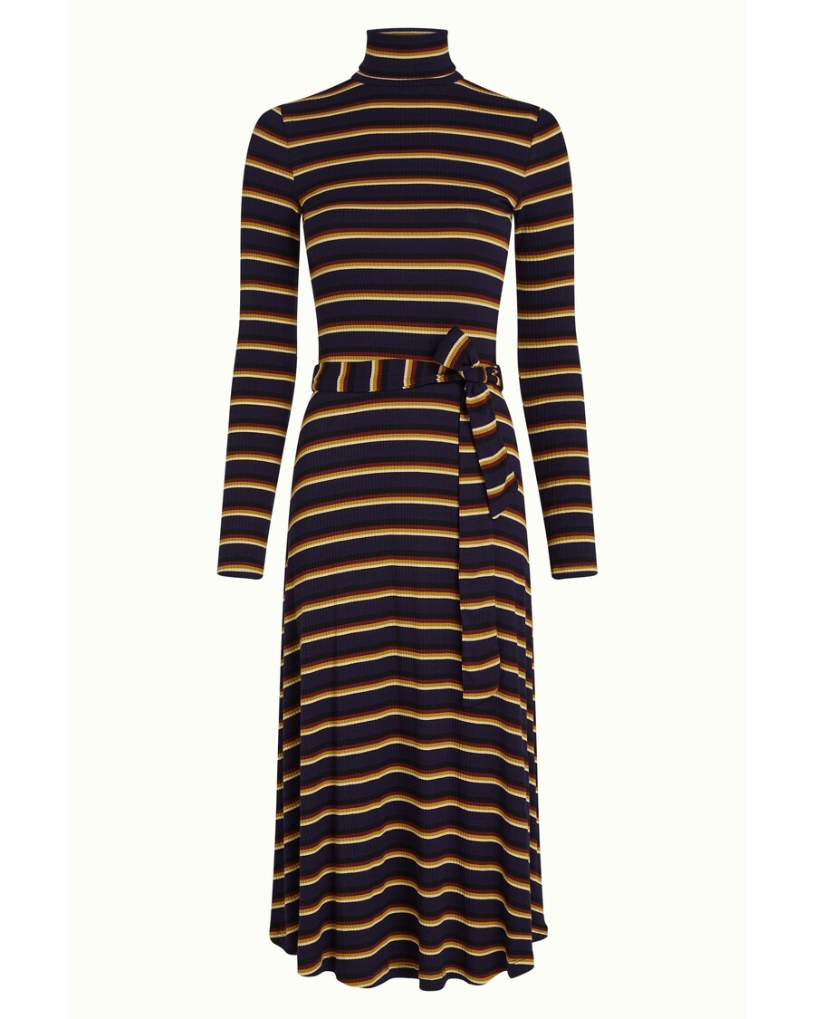King Louie Rollneck Dress Century Stripe
