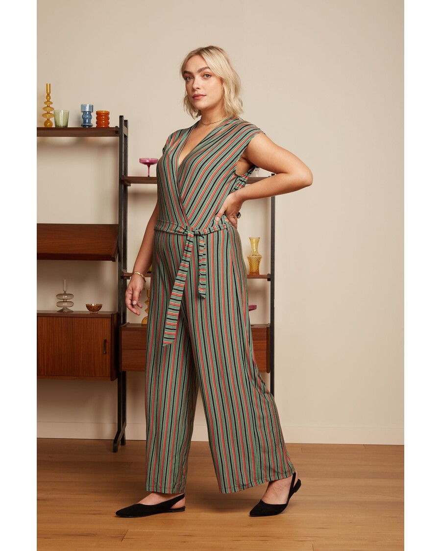 King Louie Mary Jumpsuit Castillo Stripe