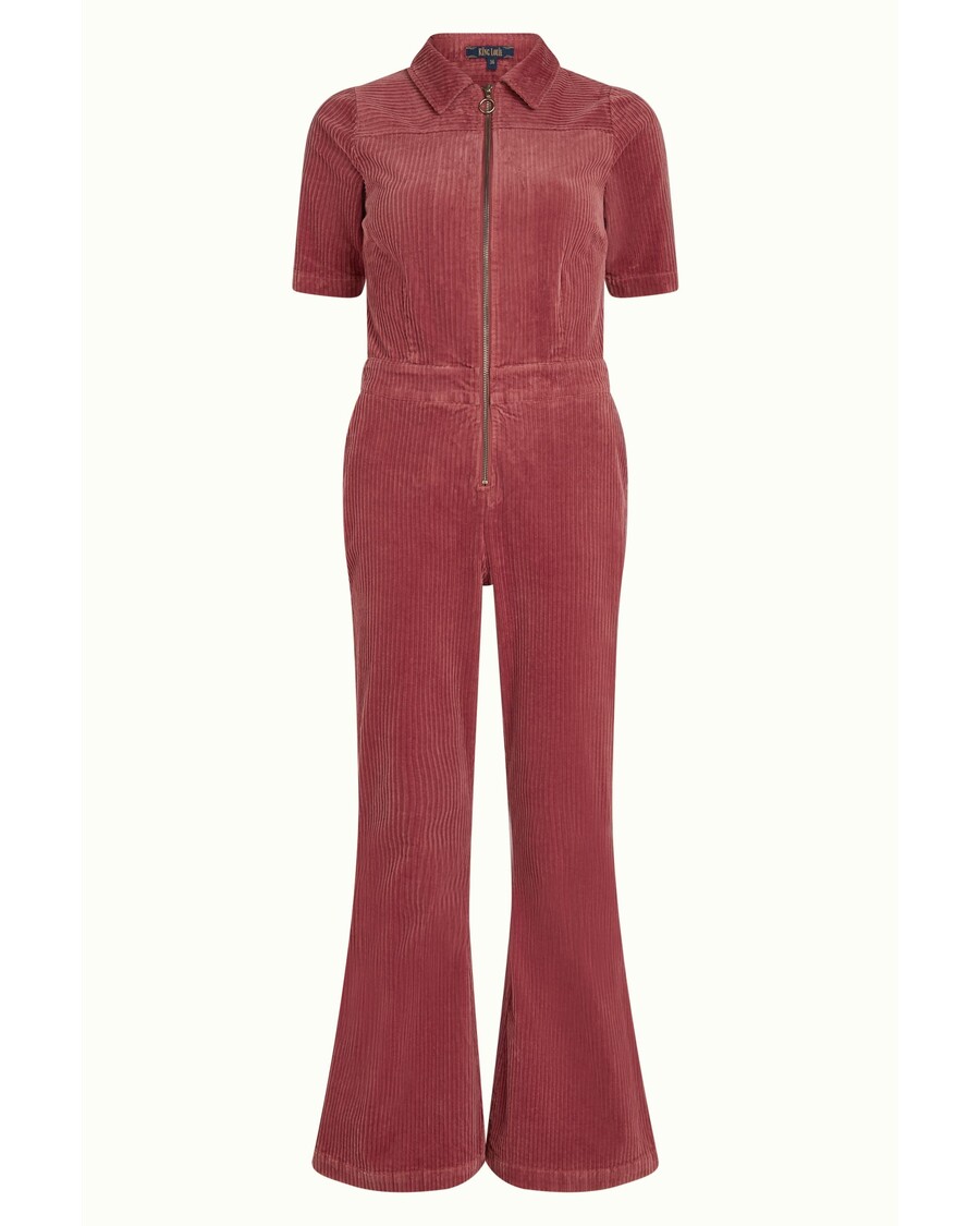 King Louie Garbo Flare Jumpsuit Corduroy