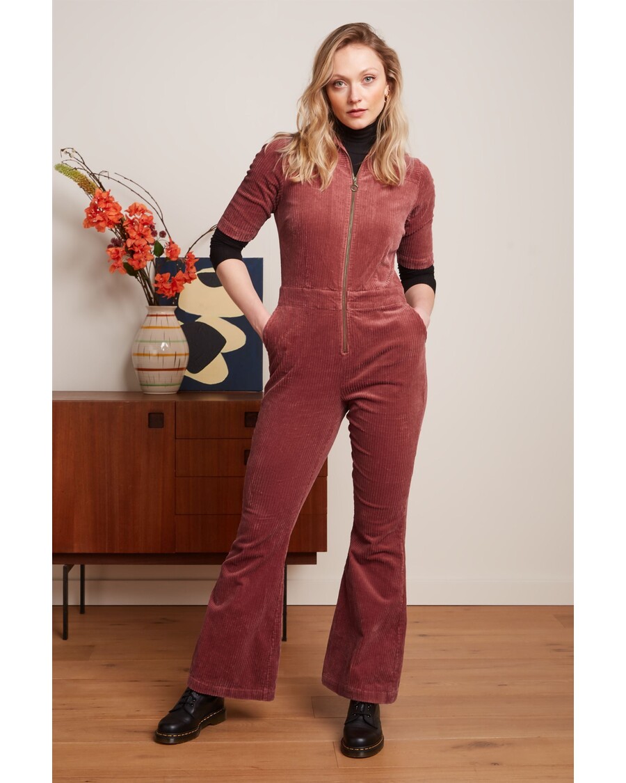 King Louie Garbo Flare Jumpsuit Corduroy