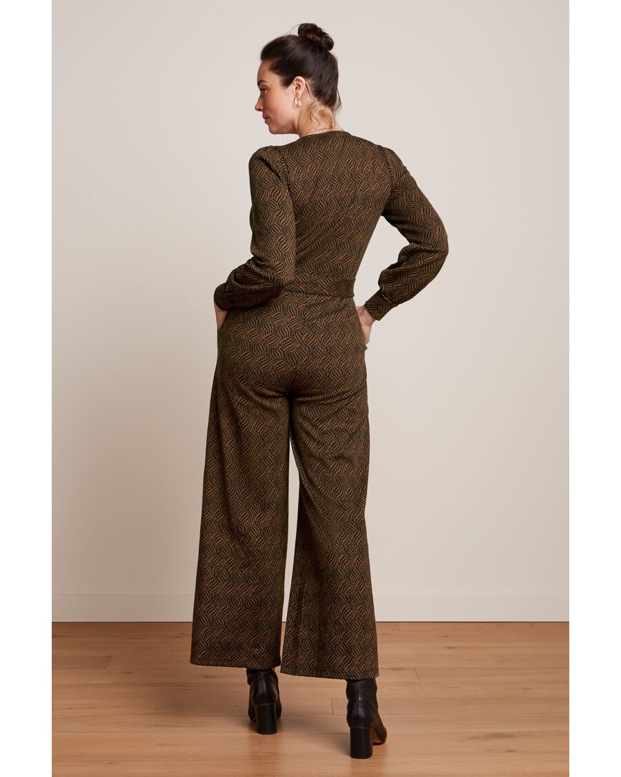 King Louie Zita Jumpsuit Ruby Jacquard