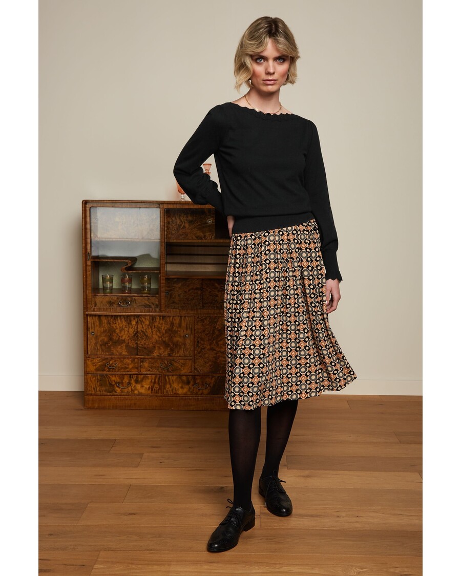 קינג לואי אריאנה חצאית קפלים אוזי