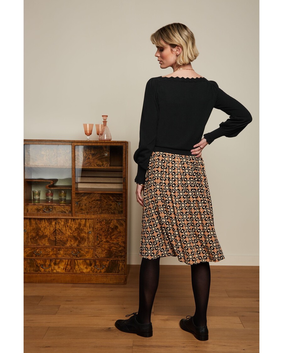 קינג לואי אריאנה חצאית קפלים אוזי