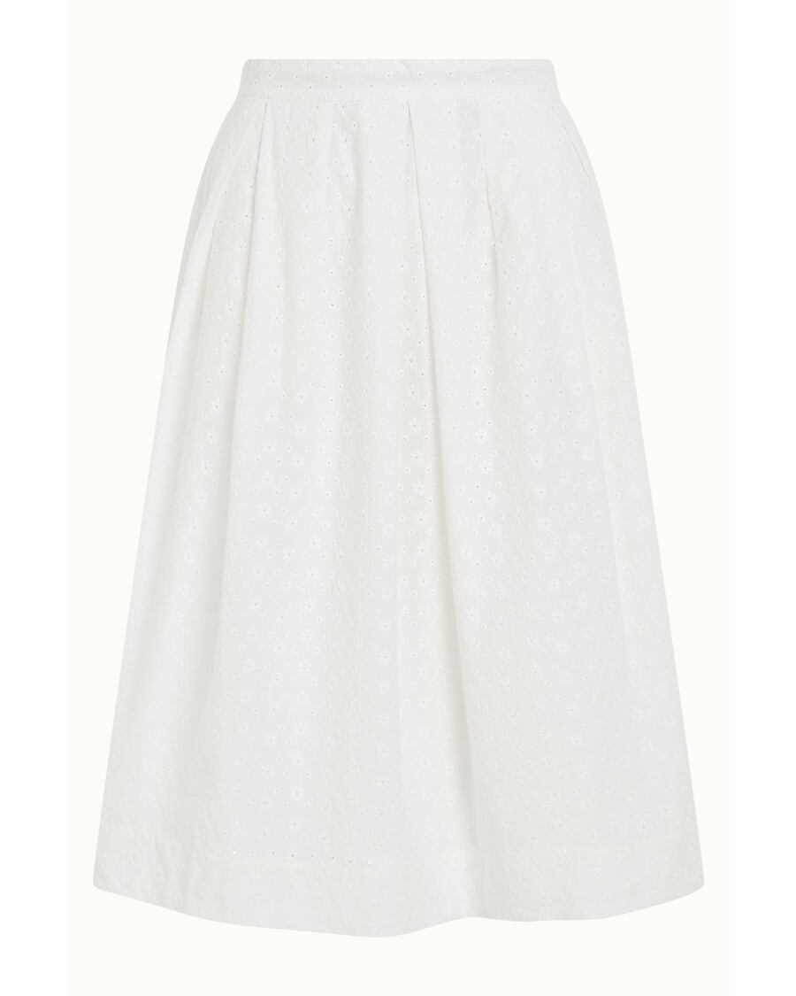 King Louie Suzette Pleat Skirt Rosa Broderie Anglaise