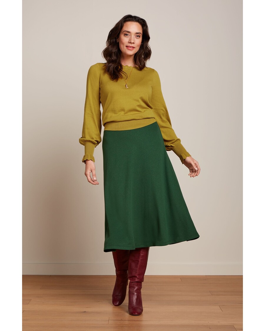 King Louie Juno Midi Skirt Milano Crepe