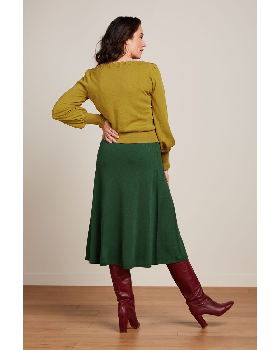 King Louie Juno Midi Skirt Milano Crepe