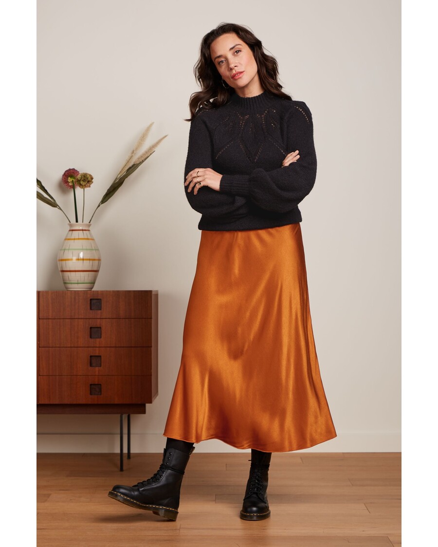 King Louie Bibi Skirt Star Satin