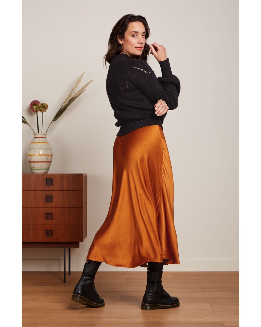 King Louie Bibi Skirt Star Satin