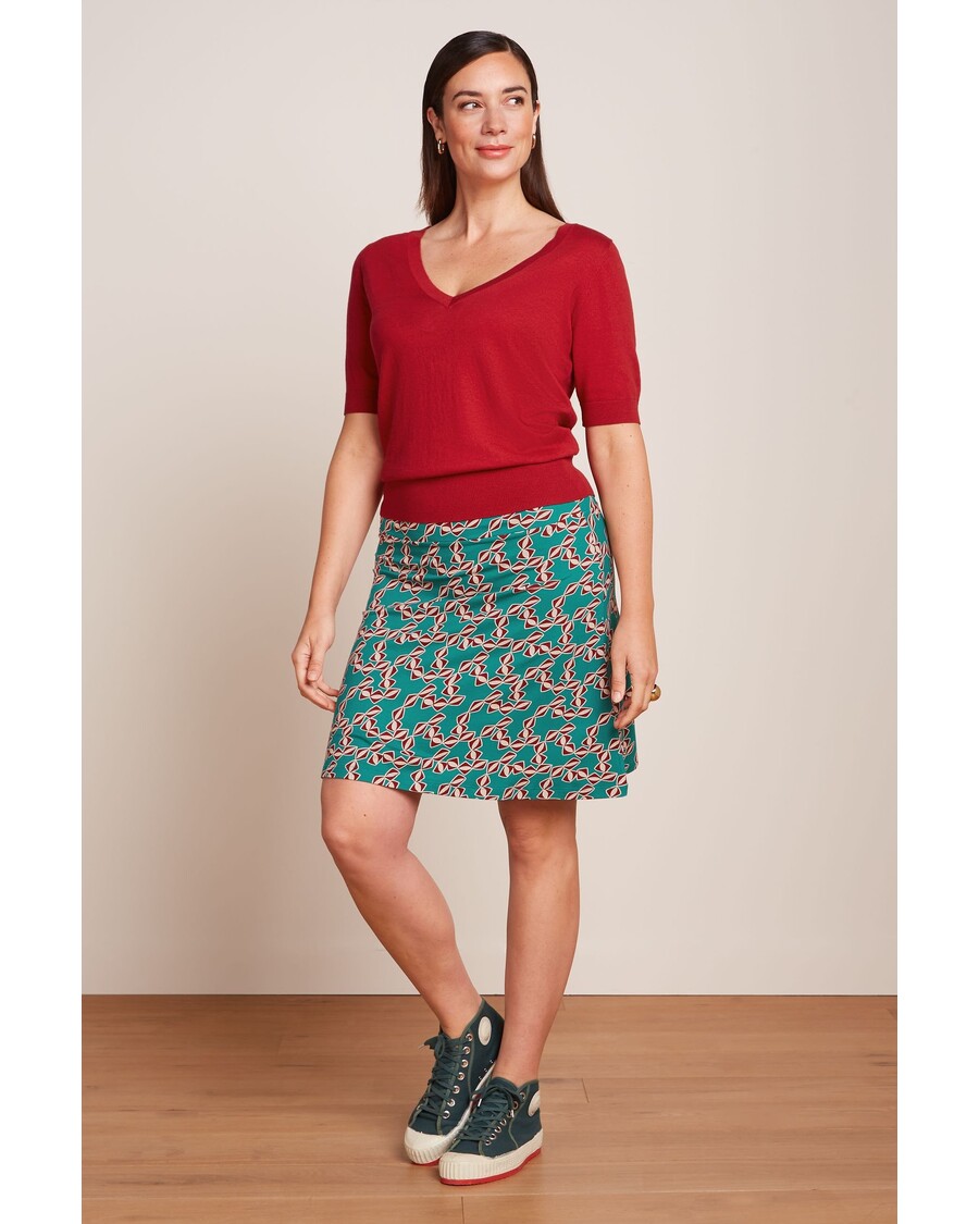 King Louie Border Skirt Minty