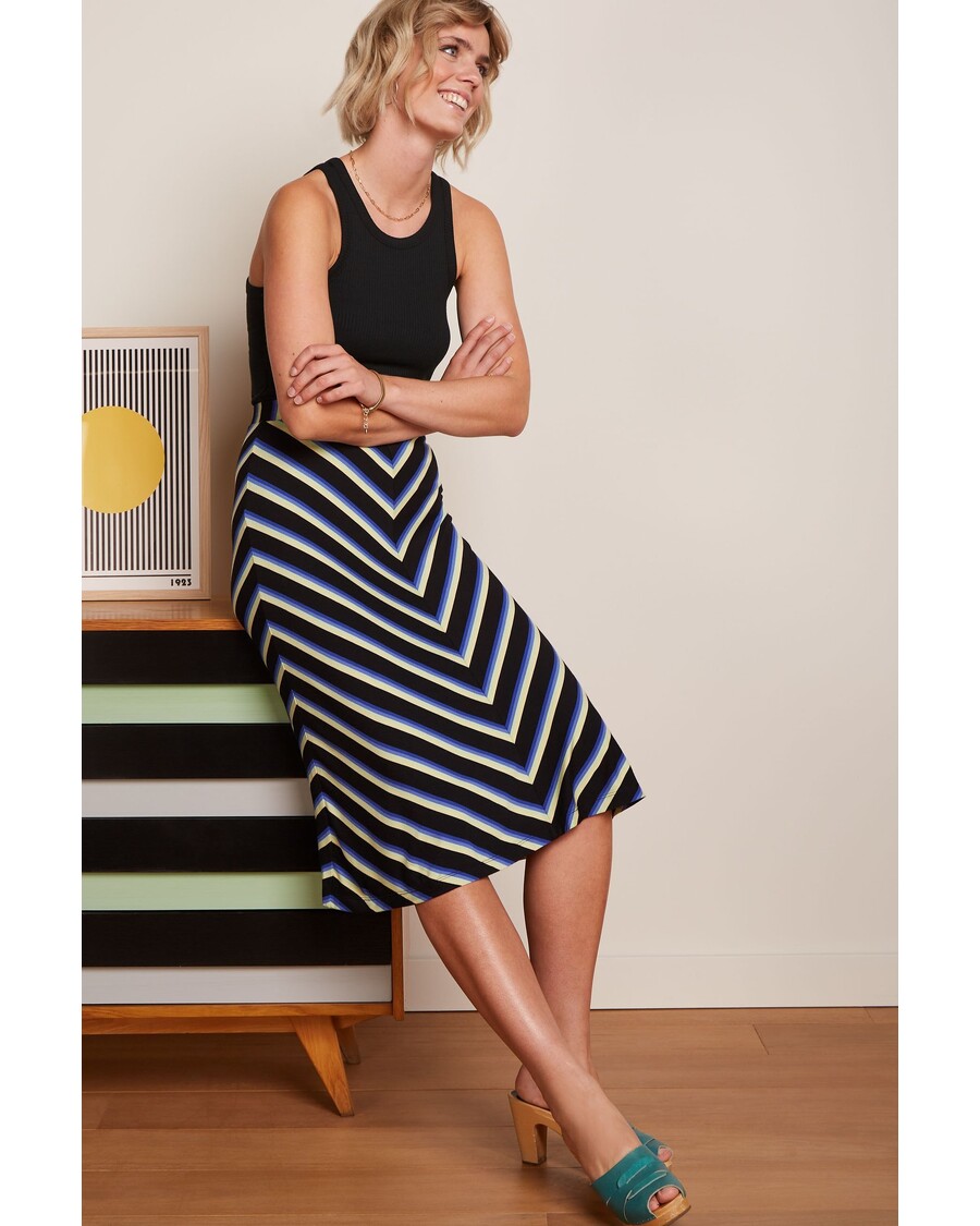 King Louie Juno Midi Skirt Embla Stripe