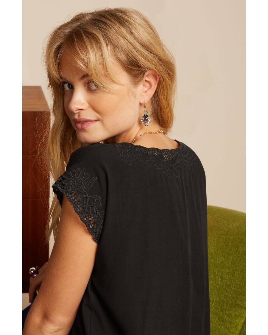 King Louie Betty Top Aurelie Embroidery