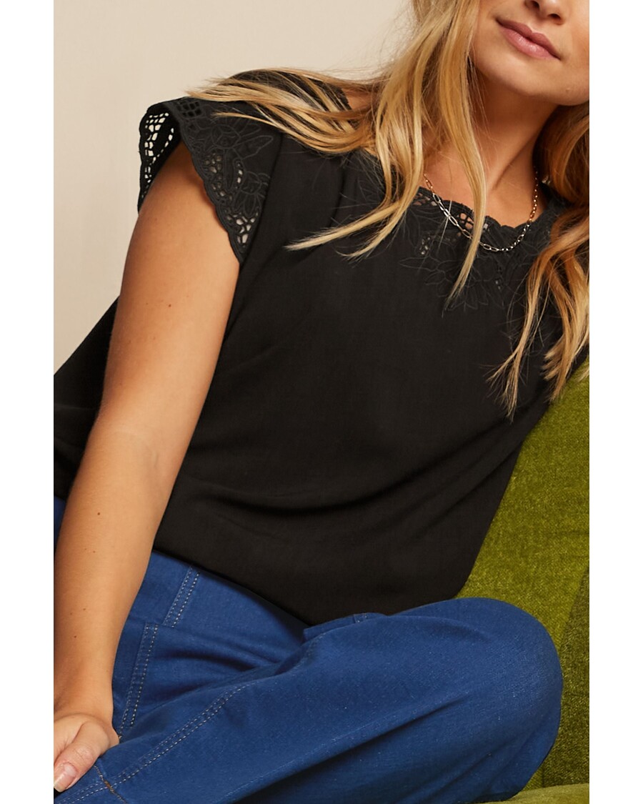 King Louie Betty Top Aurelie Embroidery